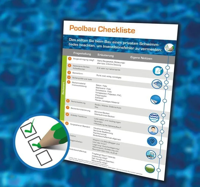 Poolbau-Checkliste